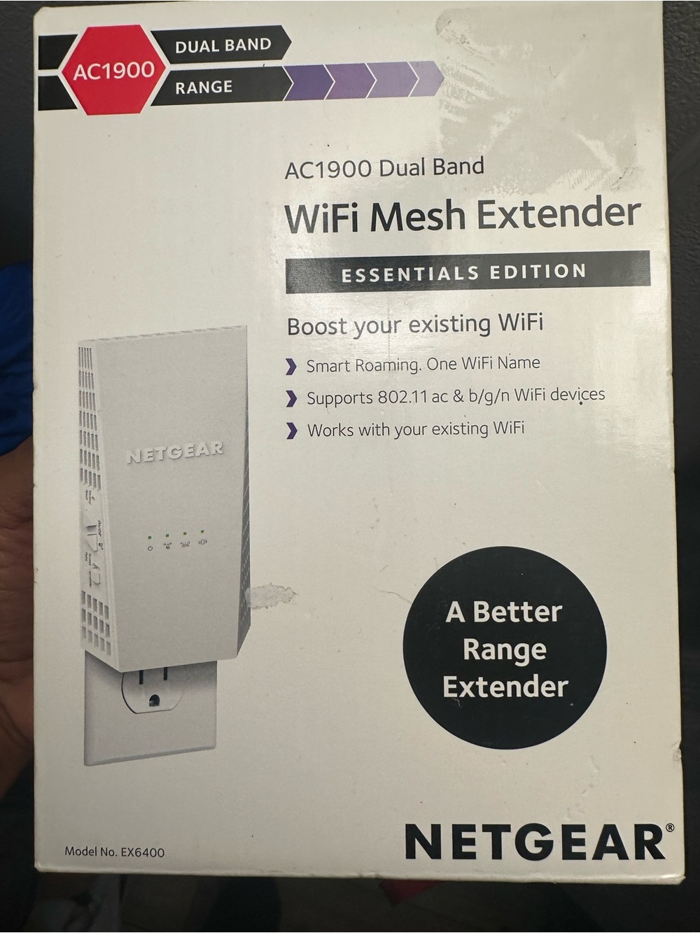 netgear White AC1900 Dual Band WiFi Mesh Extender